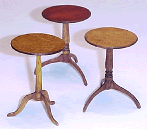 Miniature Shaker Round-Top Candle Stand Circa 1830