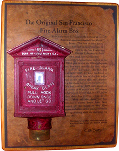 Miniature Replica San Francisco Fire Alarm Box