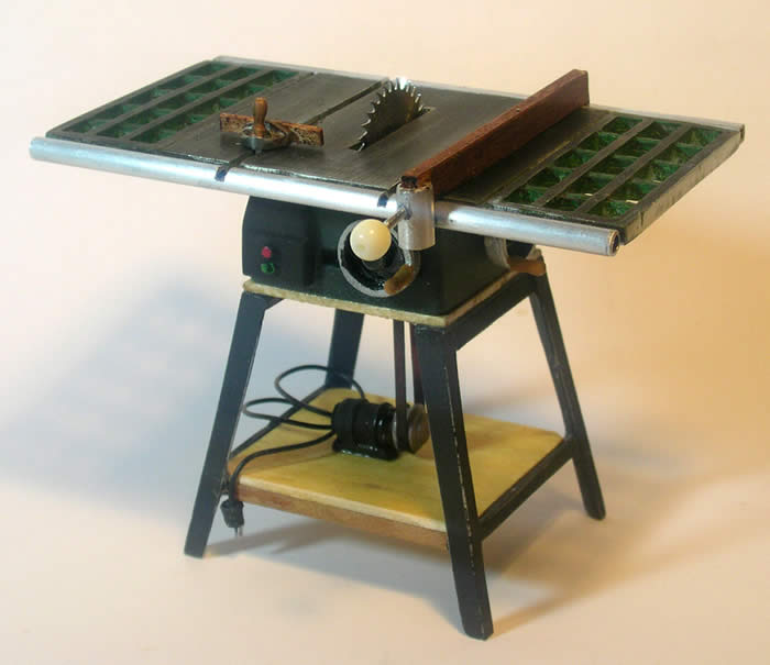 Miniature Modern Wood Shop Tools - Miniature Table Saw